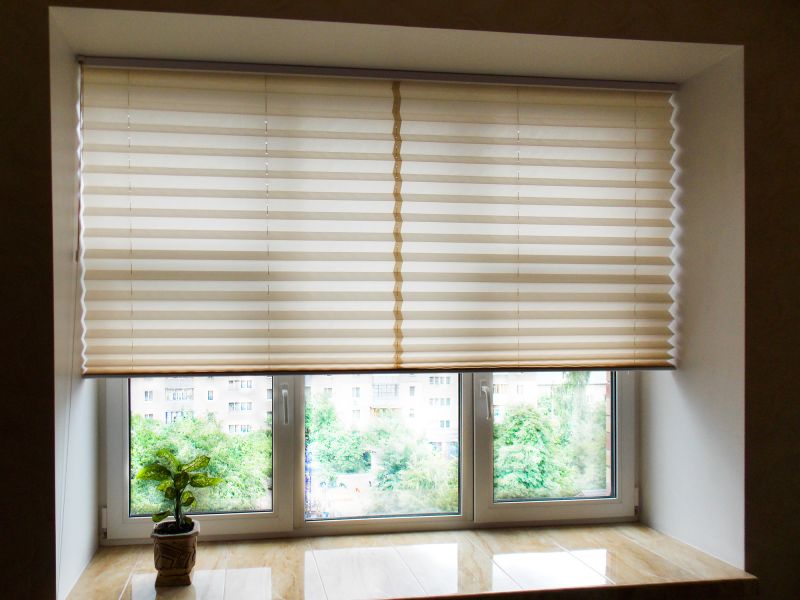 Pleated Shades Installation in Denver County, CO